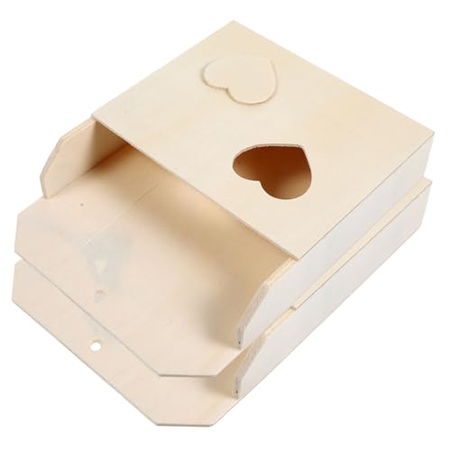 SHINEOFI 2 Stück liebe Umschlagbox Buntstifte für Halter aufbewahrungsdose storage boxes stifttaschenlampe aufbewahrungs boxen holzspielzeug unfertige Kisten Graffiti-Holzkisten hölzern von SHINEOFI