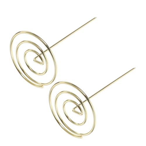 SHINEOFI 2 Teiliges Menüspieß aus Goldenem Metall Stabiler Zettelhalter mit Rundem Sockel als Quittungs und Belegspieß für Büro Restaurant Küche und Heimgebrauch SHINEOFI 2 Teiliges Menüspieß aus Goldenem Metall Stabiler Zettelhalter mit Rundem Sockel als Quittungs und Belegspieß für Büro Restaurant Küche und Heimgebrauch von SHINEOFI