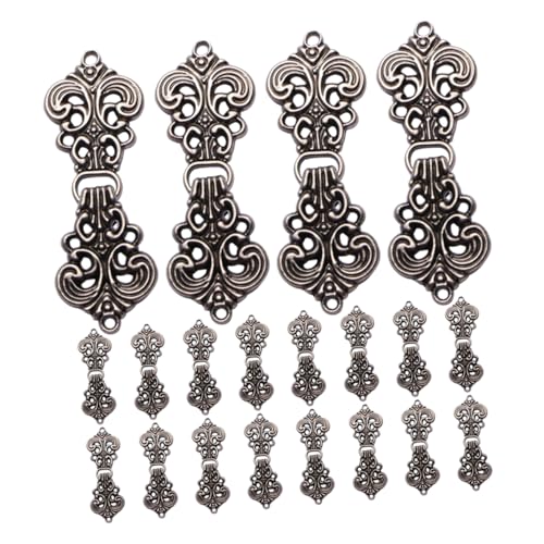 SHINEOFI 20 Paare Traditioneller Chinesischer Hanfu Umhangverschluss mit Kunstvollem Hohlem Wolkenmotiv Clasps für Strickjacken Capes und Cardigans Stabile Eltern Schnalle Vielseitig für von SHINEOFI