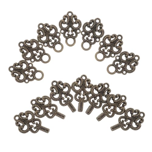 SHINEOFI 20 Paare Vintage Chinesische Metall Knopfverschlüsse Frog Closures für Kleidung Hanfu Cheongsam Traditionelle Dekorative Knöpfe Kleidungszubehör von SHINEOFI