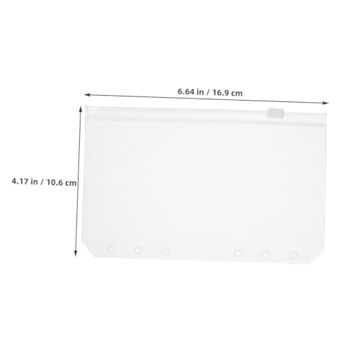 SHINEOFI 20 Stück Binder Taschen mit Reißverschluss Transparente Wiederverwendbare Lose-taschen für Budgetierung Aufbewahrung von Bargeld Karten Quittungen Professionelle Organisation von SHINEOFI
