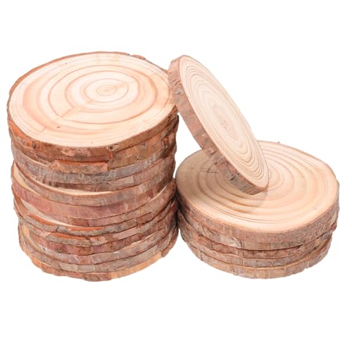 SHINEOFI 20 Stück Block dekorative Stücke rundes Holzhandwerk geschnittene Holzscheiben Holzformen zum Bemalen Runde Bastelkreise aus Holz Holzverzierungen für das Handwerk hölzern SHINEOFI 20 Stück Block dekorative Stücke rundes Holzhandwerk geschnittene Holzscheiben Holzformen zum Bemalen Runde Bastelkreise aus Holz Holzverzierungen für das Handwerk hölzern von SHINEOFI
