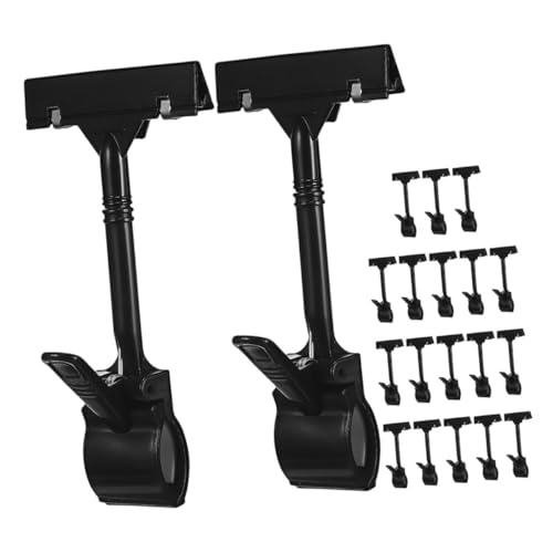 SHINEOFI 20 Stück Drehbare Kunststoff Preisschildhalter Clips T Förmige Schildklemmen für Ladenschilder Stabile Etikettenhalter für Supermarktregale und Obststände SHINEOFI 20 Stück Drehbare Kunststoff Preisschildhalter Clips T Förmige Schildklemmen für Ladenschilder Stabile Etikettenhalter für Supermarktregale und Obststände von SHINEOFI