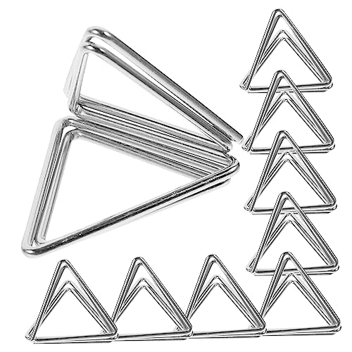 SHINEOFI 20 Stück Foto-memohalter Dreieckige Kartenhalter Robustes Metallmaterial Visitenkartenhalter Tischkartenhalter Für Den Schreibtisch Tisch-fotoclips Bürodekoration von SHINEOFI