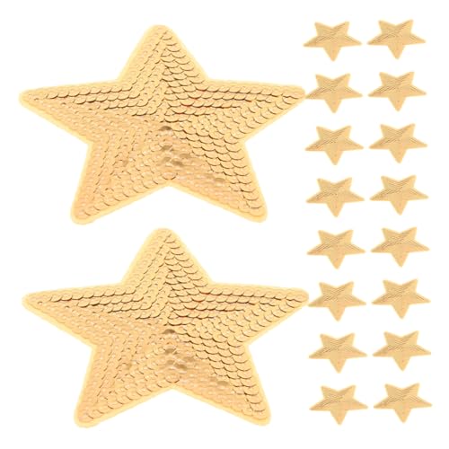 SHINEOFI 20 Stück Fünfzackige Pailletten Patches für Kleidung Hüte Taschen Diy Dekoration für Kreative Anwendungen und Stoffreparaturen SHINEOFI 20 Stück Fünfzackige Pailletten Patches für Kleidung Hüte Taschen Diy Dekoration für Kreative Anwendungen und Stoffreparaturen von SHINEOFI