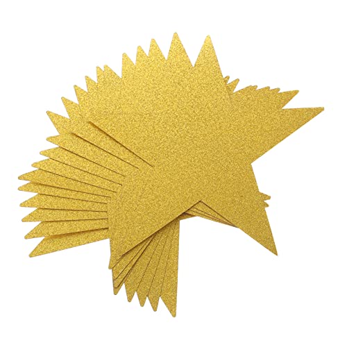 SHINEOFI 20 Stück Fünfzackige Sterne Hand Papierschnitt Zeichnungsaufkleber Klebeband Papierausschnitte Schuldekor Message Board Bulletin Klassenzimmerausschnitte von SHINEOFI