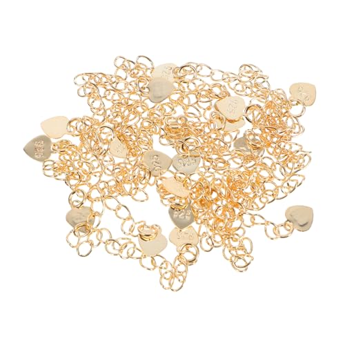 SHINEOFI 20 Stück Halskettenverlängerung: Kettenverlängerungen Mit Herzanhänger Für Armbänder Und Halsketten, Schmuckherstellungszubehör Für Frauen, Diy-schmuck SHINEOFI 20 Stück Halskettenverlängerung: Kettenverlängerungen Mit Herzanhänger Für Armbänder Und Halsketten, Schmuckherstellungszubehör Für Frauen, Diy-schmuck von SHINEOFI