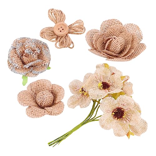 SHINEOFI 20 Stück Handgemachte Jute Blumen Rustikale Dekoration für Bastelarbeiten Hochzeiten und Feste SHINEOFI 20 Stück Handgemachte Jute Blumen Rustikale Dekoration für Bastelarbeiten Hochzeiten und Feste von SHINEOFI