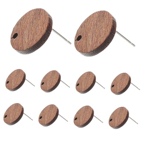 SHINEOFI 20 Stück Holz Ohrstecker Runde Holz Ohrblanks für Schmuckherstellung Diy Ohrhänger und Ohrstecker Zubehör für Frauen Kreativ und Leicht zu Tragen SHINEOFI 20 Stück Holz Ohrstecker Runde Holz Ohrblanks für Schmuckherstellung Diy Ohrhänger und Ohrstecker Zubehör für Frauen Kreativ und Leicht zu Tragen von SHINEOFI