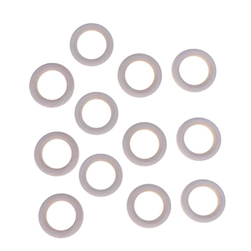 SHINEOFI 20 Stück Holzringe Naturholz DIY Basteln Unbearbeitete Runde Holzkreise für Schmuck Handtaschen Anhänger Dekoringe Zubehör von SHINEOFI