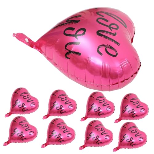 SHINEOFI 20 Stück Liebe Ballon Luftballons in Herzform Heirate Mich Dekoration Bausatz Geburtstag Ballongirland -kit Ballons Dekoration Liebe Folienballons Wille Dekorationen Rosy Aluminium SHINEOFI 20 Stück Liebe Ballon Luftballons in Herzform Heirate Mich Dekoration Bausatz Geburtstag Ballongirland -kit Ballons Dekoration Liebe Folienballons Wille Dekorationen Rosy Aluminium von SHINEOFI