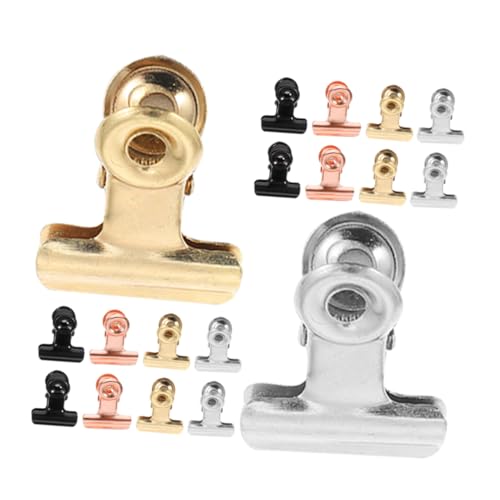 SHINEOFI 20 Stück Magnetischer kleiner Clip magnetische Fotoclips magnetische Seitenclips Mini-Fotoclips kleine dekoration clips Party-Fotoklammern kleine Bildausschnitte Edelstahl von SHINEOFI