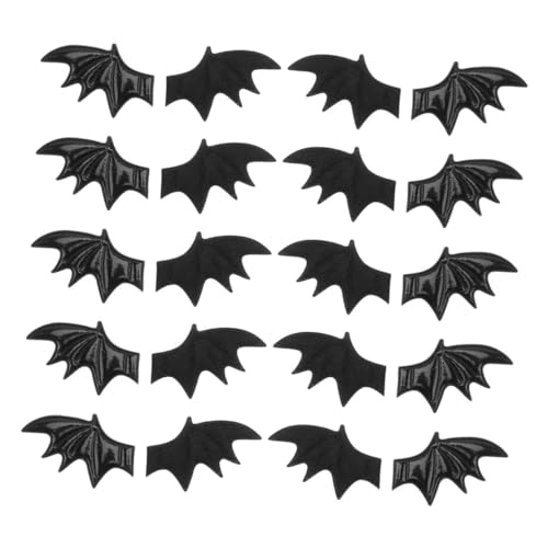 SHINEOFI 20 Stück Mini Fledermausflügel Diy Zubehör für Haarschmuck Kostüme und Kleidung Einzigartige Schwarze Bat Wing Verzierungen für Halloween und Kreative Projekte SHINEOFI 20 Stück Mini Fledermausflügel Diy Zubehör für Haarschmuck Kostüme und Kleidung Einzigartige Schwarze Bat Wing Verzierungen für Halloween und Kreative Projekte von SHINEOFI
