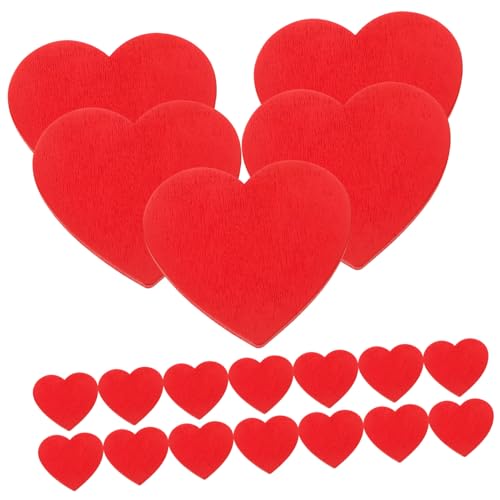 SHINEOFI 20 Stück Rote Herz Holzscheiben Diy Holzornamente Bastelmaterial für Hochzeitsdeko Glatte Oberfläche Leicht und Vielseitig Einsetzbar für Kreative Projekte SHINEOFI 20 Stück Rote Herz Holzscheiben Diy Holzornamente Bastelmaterial für Hochzeitsdeko Glatte Oberfläche Leicht und Vielseitig Einsetzbar für Kreative Projekte von SHINEOFI