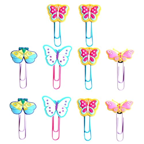 SHINEOFI 20 Stück Schmetterling Lesezeichen Lesezeichen-clip Büroklammer Seitenmacher Büroschneidemaschine Seitenmarkierungen Kieselgel SHINEOFI 20 Stück Schmetterling Lesezeichen Lesezeichen-clip Büroklammer Seitenmacher Büroschneidemaschine Seitenmarkierungen Kieselgel von SHINEOFI