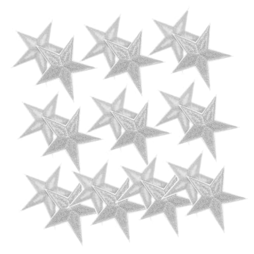 SHINEOFI 20 Stück Stern Aufnäher zum Aufbügeln und Annähen Silberfarbene Bestickte Patches für Kleidung Rucksäcke Hüte Jacken Dekorative Stern Applikationen zum Reparieren und Verzieren SHINEOFI 20 Stück Stern Aufnäher zum Aufbügeln und Annähen Silberfarbene Bestickte Patches für Kleidung Rucksäcke Hüte Jacken Dekorative Stern Applikationen zum Reparieren und Verzieren von SHINEOFI