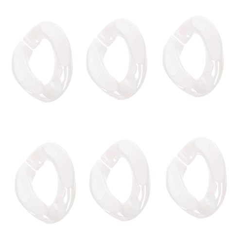 SHINEOFI 20 Stück Teiliges Acryl Verbindungsringe C clip Schmuckverbinder Schnellverbindungsringe für Halsketten Schlüsselanhänger und DIY Schmuckherstellung Vielseitige Ketten von SHINEOFI