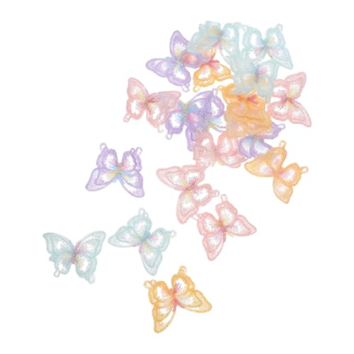 SHINEOFI 20 Stück Teiliges Bestickte Schmetterling Patches Doppellagige Organza Applikationen zum Aufnähen Feine Stickerei Farblich Abgestimmt in Pastellgrün Rosa Gold für DIY Kleidung SHINEOFI 20 Stück Teiliges Bestickte Schmetterling Patches Doppellagige Organza Applikationen zum Aufnähen Feine Stickerei Farblich Abgestimmt in Pastellgrün Rosa Gold für DIY Kleidung von SHINEOFI