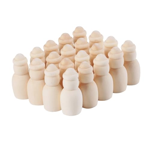 SHINEOFI 20 Stück Teiliges DIY Holzfiguren für Kreative Bemalbare Holzpüppchen mit Glatter Oberfläche Leichte Bastelaccessoires Fantasie und Handwerklichen Fähigkeiten Dekoration für SHINEOFI 20 Stück Teiliges DIY Holzfiguren für Kreative Bemalbare Holzpüppchen mit Glatter Oberfläche Leichte Bastelaccessoires Fantasie und Handwerklichen Fähigkeiten Dekoration für von SHINEOFI