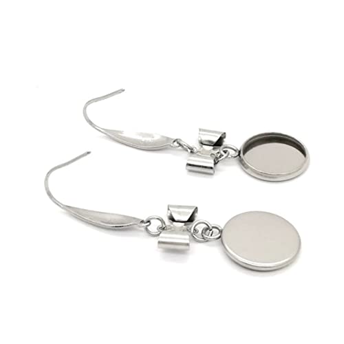 SHINEOFI 20 Stück Teiliges DIY Ohrring Metalltrays Ohrhaken für Stilvolle Schmuckherstellung Innendurchmesser Robustes Material für Personalisierte Designs für Frauen und Kreative Projekte von SHINEOFI