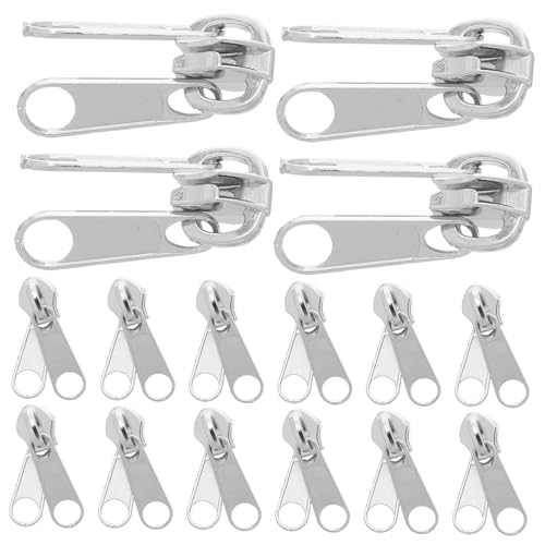 SHINEOFI 20 Stück Teiliges Doppelkopf Reißverschluss Austauschbare Zipper Schieber Robustem Legierungsmetall Wasserabweisend Präzise Zahnführung Geeignet für Jacken Zelte Rucksäcke und SHINEOFI 20 Stück Teiliges Doppelkopf Reißverschluss Austauschbare Zipper Schieber Robustem Legierungsmetall Wasserabweisend Präzise Zahnführung Geeignet für Jacken Zelte Rucksäcke und von SHINEOFI