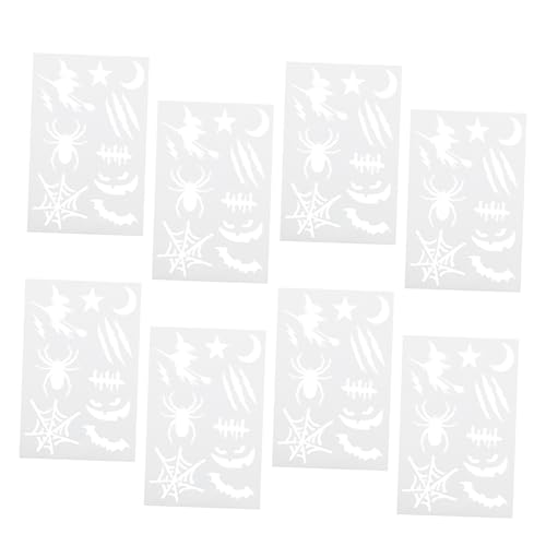 SHINEOFI 20 Stück Teiliges Halloween Schablonen aus Weichem PP Wiederverwendbar Waschbar für DIY Malerei und Basteln Vielseitig Einsetzbar mit Kugelschreiber Buntstift von SHINEOFI