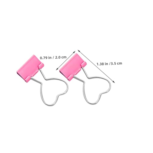 SHINEOFI 20 Stück Teiliges Kleine Büroklammern Rosa Metall Herz-design Sanft zu Papier Einfach zu Bedienen Vielseitig für Büro Schule und Zuhause Dekorative Dokumentenhalter SHINEOFI 20 Stück Teiliges Kleine Büroklammern Rosa Metall Herz-design Sanft zu Papier Einfach zu Bedienen Vielseitig für Büro Schule und Zuhause Dekorative Dokumentenhalter von SHINEOFI