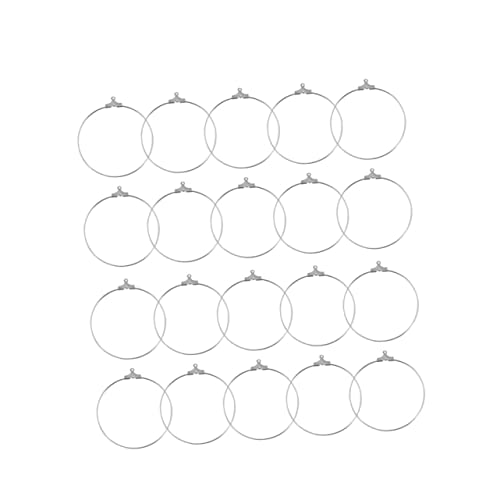SHINEOFI 20 Stück Teiliges Kreisring Anhänger Langlebige Leichte Ohrringzubehör für DIY Schmuckherstellung Geeignet für Schlüsselanhänger Ohrringe Hängependants SHINEOFI 20 Stück Teiliges Kreisring Anhänger Langlebige Leichte Ohrringzubehör für DIY Schmuckherstellung Geeignet für Schlüsselanhänger Ohrringe Hängependants von SHINEOFI