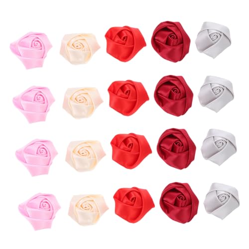 SHINEOFI 20 Stück Teiliges Künstliche Stoffrosen Rosenknospen für DIY Haarschmuck Zubehör Farbiges Mix in Rosa Beige Rot für Haarspangen Stirnbänder Bastelprojekte SHINEOFI 20 Stück Teiliges Künstliche Stoffrosen Rosenknospen für DIY Haarschmuck Zubehör Farbiges Mix in Rosa Beige Rot für Haarspangen Stirnbänder Bastelprojekte von SHINEOFI