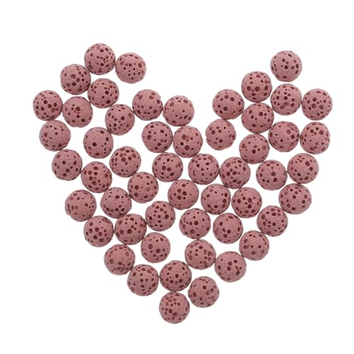 SHINEOFI 20 Stück Teiliges Lava Stein Perlen Natürliche Vulkansteinperlen mit Ätherischen Ölen für Schmuckherstellung Armbänder DIY Autoduftverbessernd Chakra Spacer Perlen von SHINEOFI