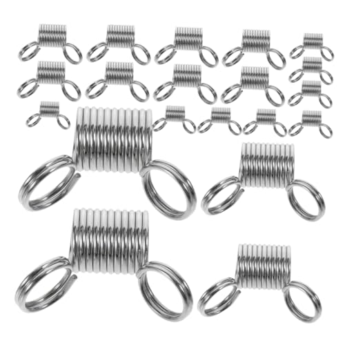 SHINEOFI 20 Stück Teiliges Metall Perlenklemmen mit Federmechanismus Wiederverwendbare Schmuckwerkzeuge zum Sicheren Fixieren von Perlen für Halsketten Armbänder und Ohrringe SHINEOFI 20 Stück Teiliges Metall Perlenklemmen mit Federmechanismus Wiederverwendbare Schmuckwerkzeuge zum Sicheren Fixieren von Perlen für Halsketten Armbänder und Ohrringe von SHINEOFI