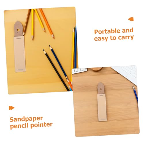 SHINEOFI 20 Stück Teiliges Sandpapier Bleistiftspitzen Kompakter Schleifblock für Künstler Schüler und Bastelbedarf Vielseitiges Schleifpapier für Skizzen Zeichnungen und Schulbedarf von SHINEOFI
