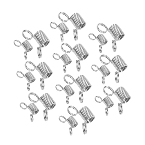 SHINEOFI 20 Stück Teiliges Schmuckherstellungs mit Federbelasteten Perlenklemmen aus Metall Langlebig Wiederverwendbar für Filigrane Drahtarbeiten Verhindert Perlenrutschen für Armbänder von SHINEOFI