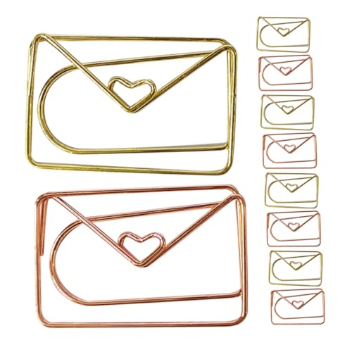 SHINEOFI 20 Stück Teiliges Umschlagförmige Büroklammern Metall Robust Vielseitig für Büro Schule Zuhause Dokumentenorganisation Rosa Gold und Goldfarben SHINEOFI 20 Stück Teiliges Umschlagförmige Büroklammern Metall Robust Vielseitig für Büro Schule Zuhause Dokumentenorganisation Rosa Gold und Goldfarben von SHINEOFI