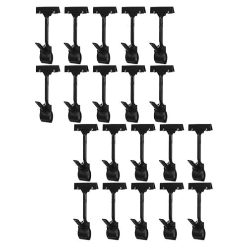SHINEOFI 20 Stück Teiliges Verstellbares Kunststoff Schildhalter Clips Drehbare Preisschild Klammern für Supermarkt Obststände Einzelhandel Fester Halt Modernes Design Praktische SHINEOFI 20 Stück Teiliges Verstellbares Kunststoff Schildhalter Clips Drehbare Preisschild Klammern für Supermarkt Obststände Einzelhandel Fester Halt Modernes Design Praktische von SHINEOFI
