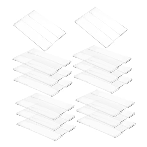 SHINEOFI 20 Stück Transparente Acryl Etikettenhalter Wandmontierter Preisschild Halter für Supermärkte Einzelhandel und Bibliotheken Optimale Sichtbarkeit für Preisauszeichnungen SHINEOFI 20 Stück Transparente Acryl Etikettenhalter Wandmontierter Preisschild Halter für Supermärkte Einzelhandel und Bibliotheken Optimale Sichtbarkeit für Preisauszeichnungen von SHINEOFI