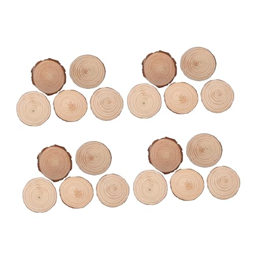 SHINEOFI 20 Stück Unlackierte Holzscheiben für DIY Bastelprojekte Tischuntersetzer Hochzeits und Weihnachtsdekorationen Naturholz Rustikale Holzrundungen für Kreative Gestaltung SHINEOFI 20 Stück Unlackierte Holzscheiben für DIY Bastelprojekte Tischuntersetzer Hochzeits und Weihnachtsdekorationen Naturholz Rustikale Holzrundungen für Kreative Gestaltung von SHINEOFI