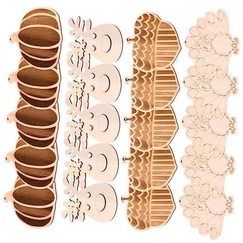 SHINEOFI 20 Stück Unvollendete Holzscheiben für Diy Bastelarbeiten Herbst und Halloween Dekorationen Leichte Holzfiguren zum Bemalen und Gestalten für Kreative Projekte SHINEOFI 20 Stück Unvollendete Holzscheiben für Diy Bastelarbeiten Herbst und Halloween Dekorationen Leichte Holzfiguren zum Bemalen und Gestalten für Kreative Projekte von SHINEOFI