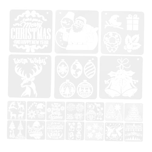 SHINEOFI 20 Teilige Malvorlage Weihnachtsbasteln Wiederverwendbare Schablonen Zum Malen Kleine Schablonen Weihnachtsschmuck DIY Basteln Feiertagsschablonen Christliche Schablonen SHINEOFI 20 Teilige Malvorlage Weihnachtsbasteln Wiederverwendbare Schablonen Zum Malen Kleine Schablonen Weihnachtsschmuck DIY Basteln Feiertagsschablonen Christliche Schablonen von SHINEOFI