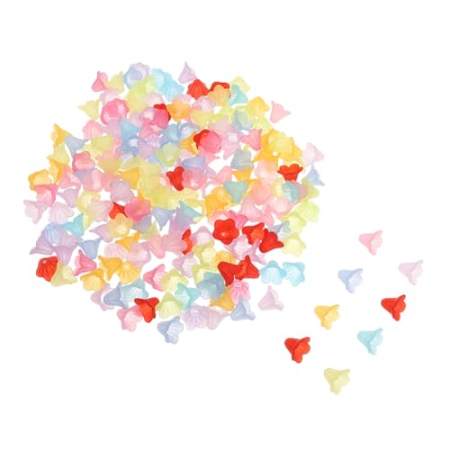 SHINEOFI 200 Stück Acryl Perlenkappen mit Petal Blumenmuster Farbenfrohe Matte Spacer Perlenkappen für Schmuckherstellung Leicht Langlebig für DIY Armbänder und Halsketten SHINEOFI 200 Stück Acryl Perlenkappen mit Petal Blumenmuster Farbenfrohe Matte Spacer Perlenkappen für Schmuckherstellung Leicht Langlebig für DIY Armbänder und Halsketten von SHINEOFI