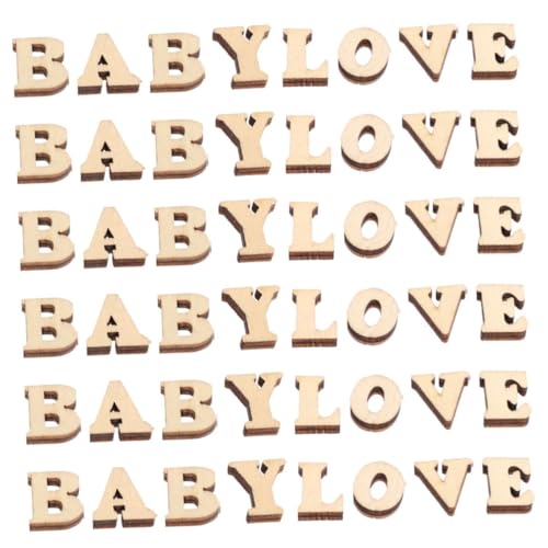 SHINEOFI 200 Stück Holzbuchstaben zum Basteln Kleine Gemischte DIY Buchstaben für Scrapbooking Kreative Holzornamente Glatte Oberfläche Vielseitige Dekoration für Heimprojekte von SHINEOFI