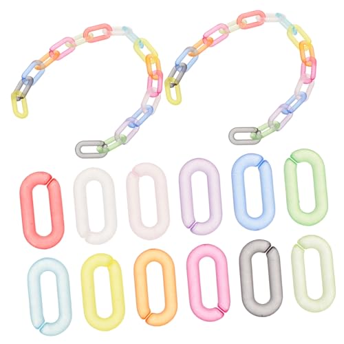 SHINEOFI 200 Stück Matte Bunte Ovale Acryl Verbindungslings für Geldbörsen Schlüsselanhänger Taschenketten DIY Schmuck Zubehör Langlebig Leicht Vielseitig SHINEOFI 200 Stück Matte Bunte Ovale Acryl Verbindungslings für Geldbörsen Schlüsselanhänger Taschenketten DIY Schmuck Zubehör Langlebig Leicht Vielseitig von SHINEOFI