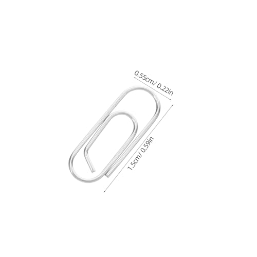 SHINEOFI 200 Stück Metall Mini Büroklammern Nickel Kleine Binder Clips Enger Griff Wiederverwendbar Für Büro Schule Zuhause Dokumentenorganisation von SHINEOFI
