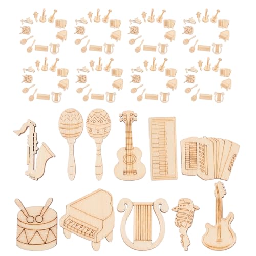 SHINEOFI 200 Stück Musikinstrument Holzformen Unvollendete DIY Bastelholzstücke für Kreative Dekorationen für Hochzeiten Zuhause und Handarbeiten SHINEOFI 200 Stück Musikinstrument Holzformen Unvollendete DIY Bastelholzstücke für Kreative Dekorationen für Hochzeiten Zuhause und Handarbeiten von SHINEOFI