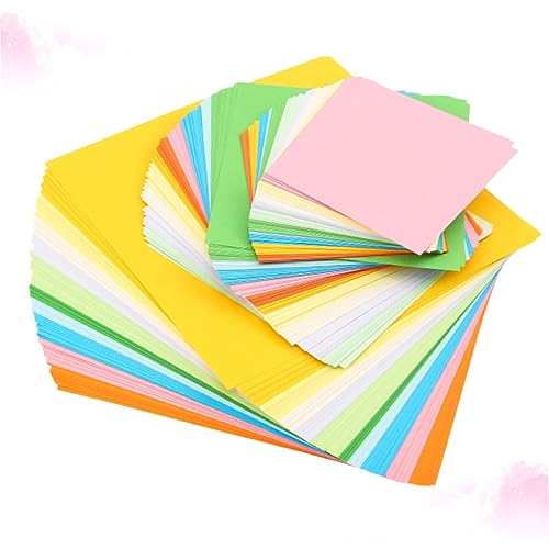 SHINEOFI 200 Stück Papier basteln für bastelmaterial für buntpapier crafts for kreativpapier Zeichnung farbig Faltbare Papiere doppelseitiges Origami -Papier von SHINEOFI