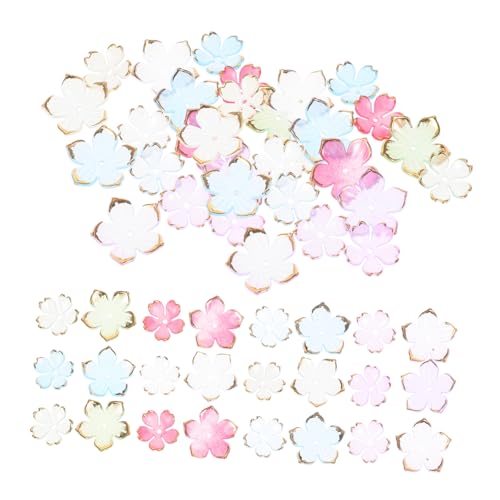 SHINEOFI 200 Stück Perlenkappen Acryl Blütenblatt Spacer Charms für DIY Schmuckherstellung Vielseitige Petal Bead Caps für Armbänder Halsketten Ohrringe Schmuckzubehör von SHINEOFI