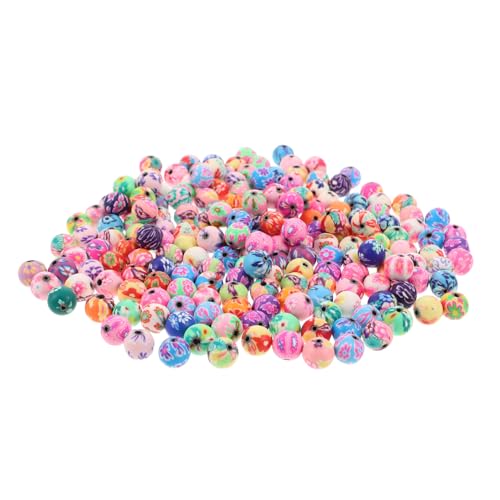 SHINEOFI 200 Stück Polymer-tonperlen Blumen Spacer Perlen für DIY Schmuckherstellung Armbänder Halsketten Vielseitige Bastelmaterialien von SHINEOFI