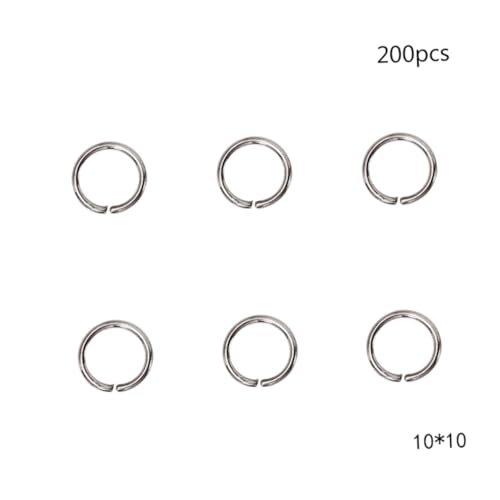 SHINEOFI 200 Stück Split Circle Ringe aus Edelstahl DIY Schlüsselanhänger Ringe Buch Fotoalbumringe Langlebig und Vielseitig für Schmuck und Bastelprojekte von SHINEOFI