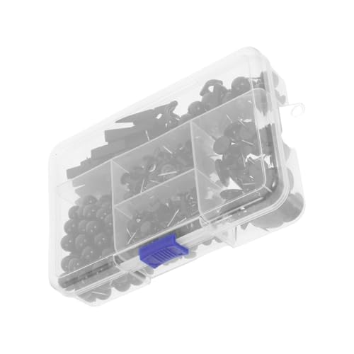 SHINEOFI 200 Stück Teiliges Push Pin Set mit Haken und Clips Robuste Reißzwecken für Pinnwand Flache Köpfe für Fotos Notizen Karten Büro und Korktafeln Schwarz SHINEOFI 200 Stück Teiliges Push Pin Set mit Haken und Clips Robuste Reißzwecken für Pinnwand Flache Köpfe für Fotos Notizen Karten Büro und Korktafeln Schwarz von SHINEOFI