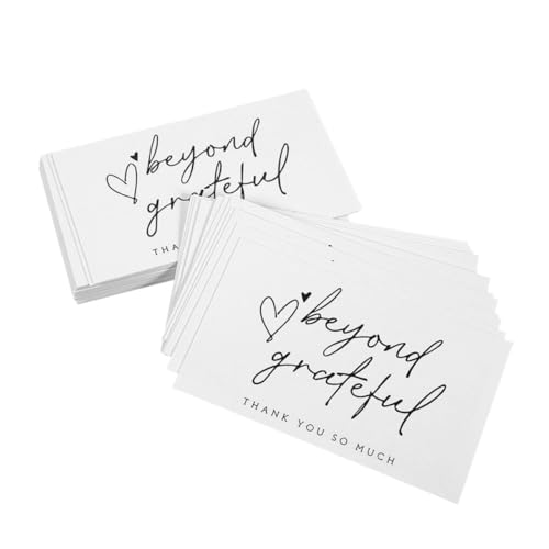 SHINEOFI 200 Stück Teiliges Weiße Dankeskarten aus Dickem Papier Kleine Klappkarten für Hochzeit Brautparty Geschäft und Feier Vielseitig Verwendbar als Gruß und Nachrichtkarten Edle SHINEOFI 200 Stück Teiliges Weiße Dankeskarten aus Dickem Papier Kleine Klappkarten für Hochzeit Brautparty Geschäft und Feier Vielseitig Verwendbar als Gruß und Nachrichtkarten Edle von SHINEOFI